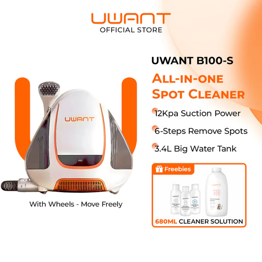 UWANT B100-S Wet & Dry Vaccum Dot Cleaner Bed Sheet Sofa Carpet Cleaner Big Suction